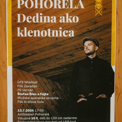 Fotografia z ročníka 2024 festivalu Pohorelá – Dedina ako klenotnica